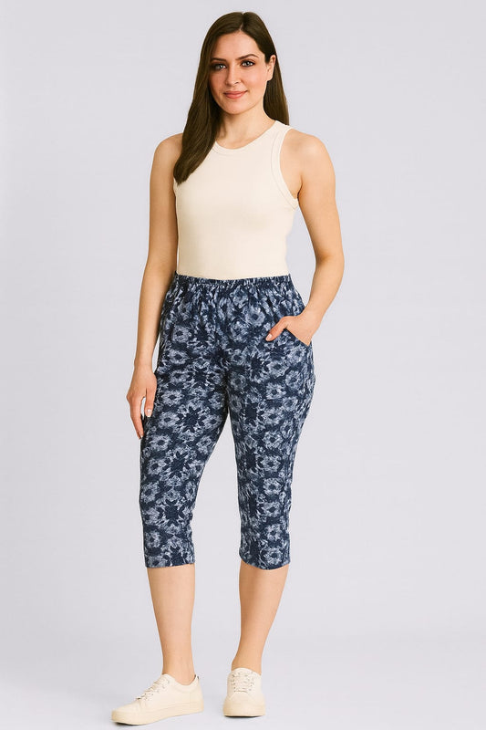 Leisure Pant Capri - Chakra Blue