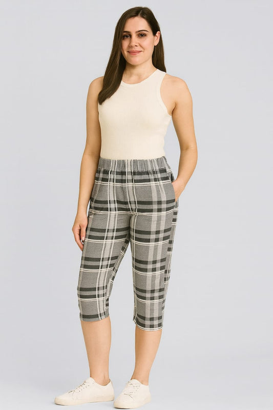 Leisure Pant Capri - Checked