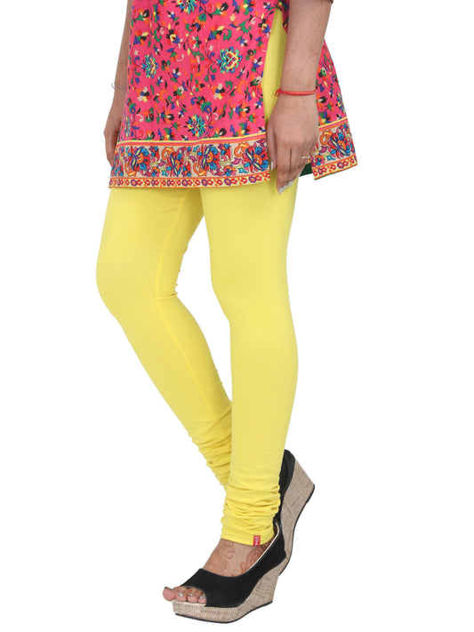 Chudi Leggings - Lemon Yellow