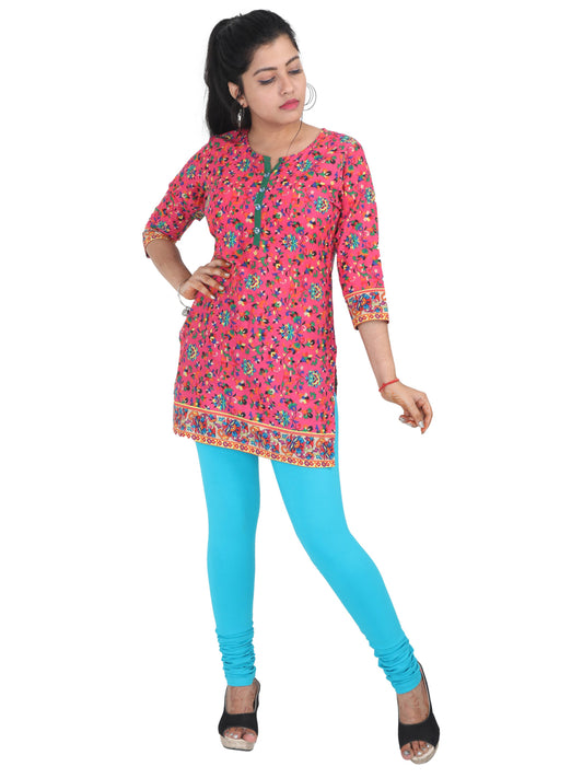 Chudi Leggings - Aqua Blue