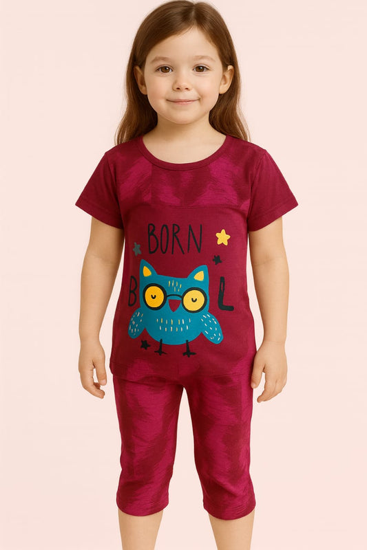 Kids Loungewear Capri Set - Caramel