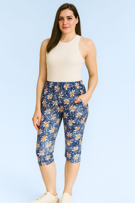 Leisure Pant Capri - Indigo Blue