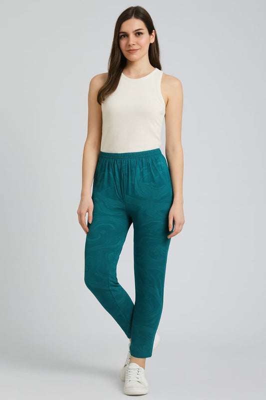 Women's Leisure Pant - Teal Green