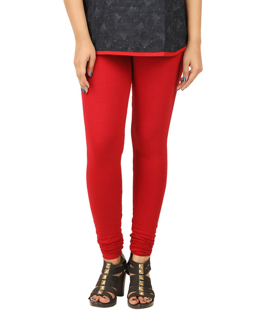 Chudi Leggings - Cherry Red