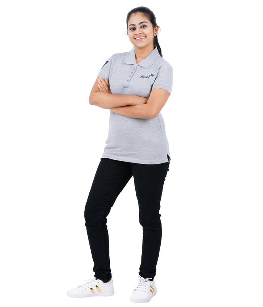 Women's Polo T-Shirt - Dim Grey