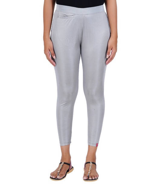 Shimmer Leggings - Silver