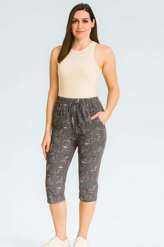 Leisure Pant Capri - Elephant Grey