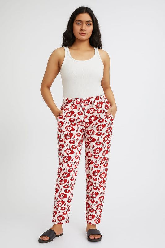 Women's Leisure Pant - White