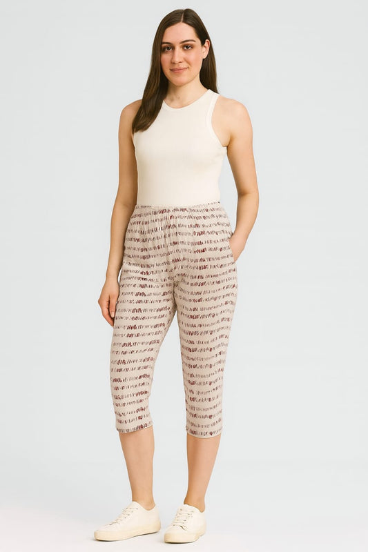 Leisure Pant Capri - Linen White