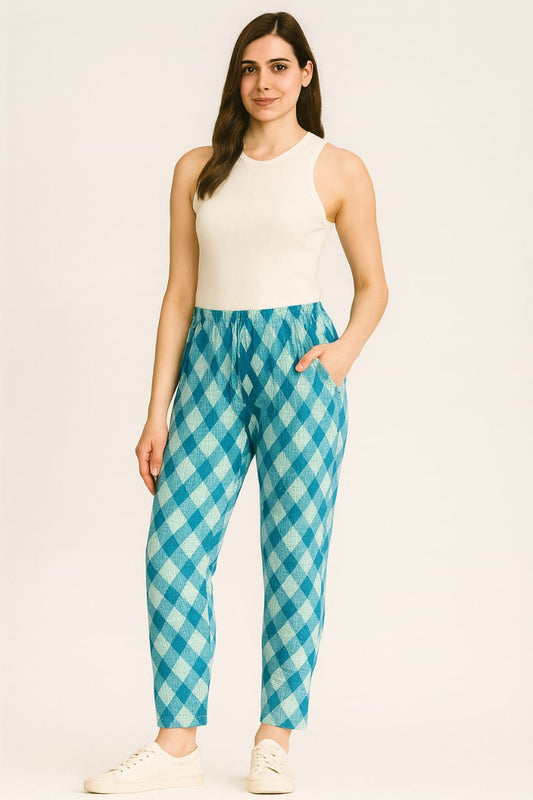 Women's Leisure Pant - Aqua Blue