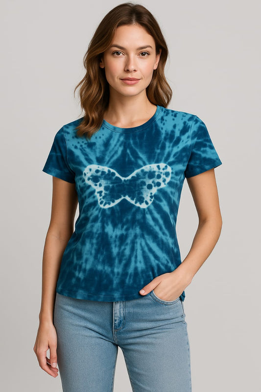 Women's Designer T-Shirt - Turquoise Blue