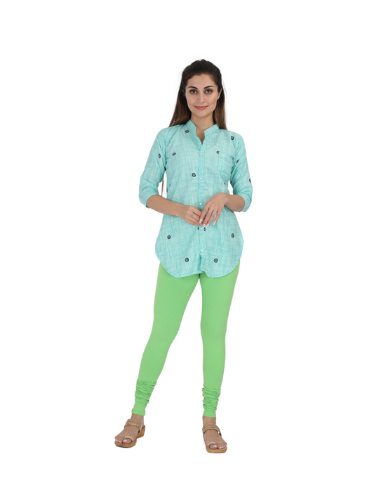 Chudi Leggings - Spring Green