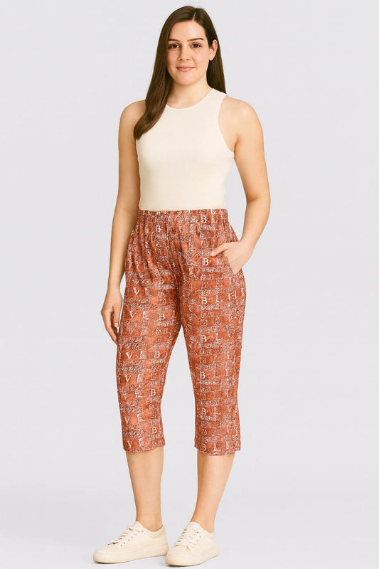 Leisure Pant Capri - Tulip Red
