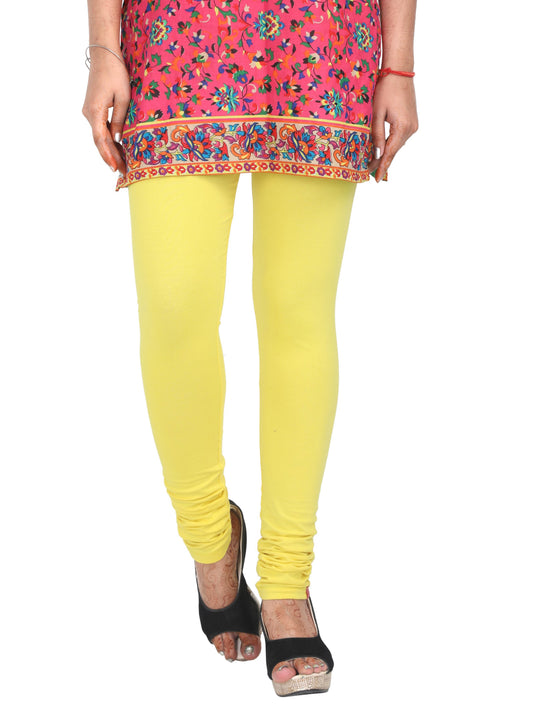 Chudi Leggings - Lemon Yellow