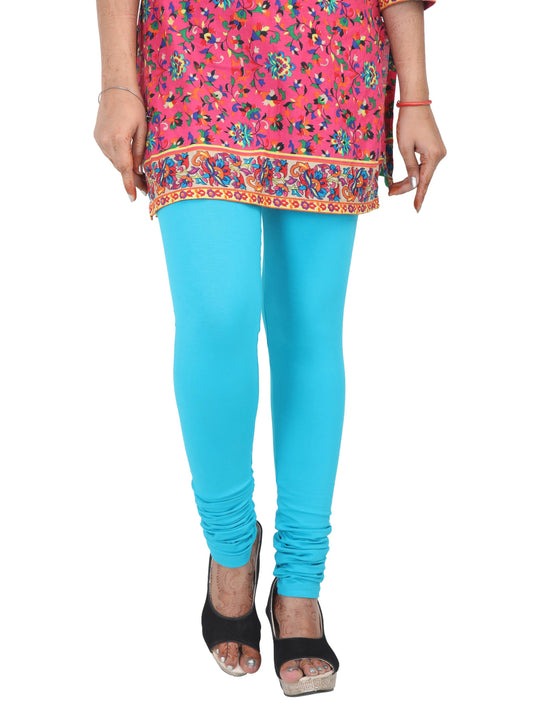 Chudi Leggings - Aqua Blue