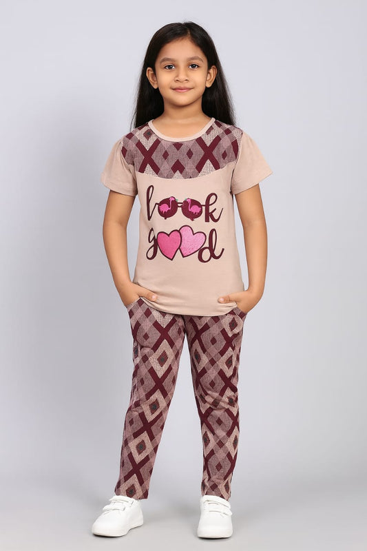 Kids Loungewear Fullpant Set - Chocolate