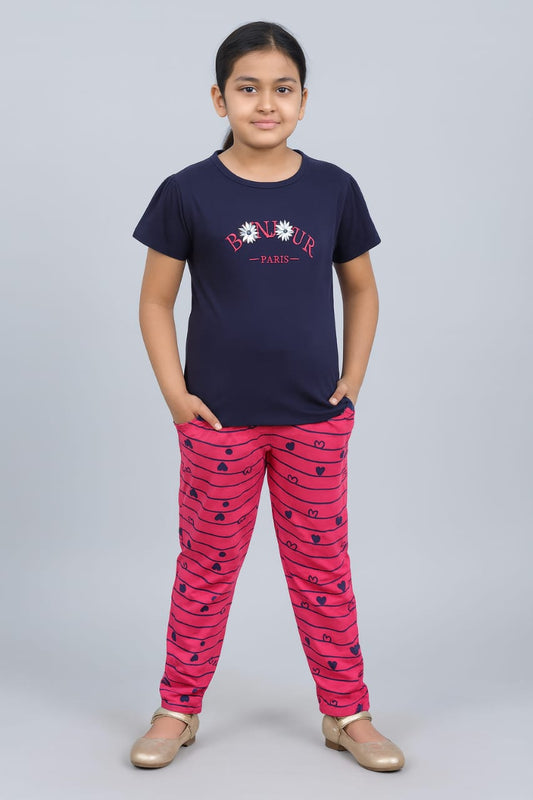 Kids Loungewear Fullpant Set - Navy