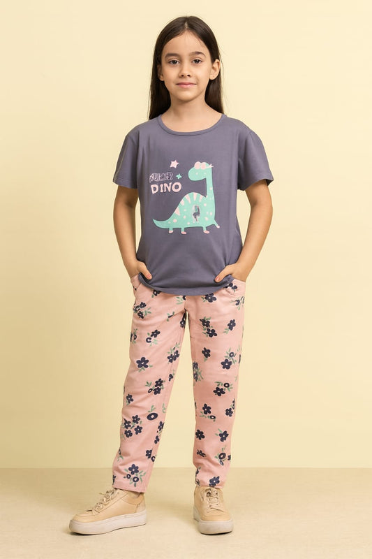 Kids Loungewear Fullpant Set - Nile Blue
