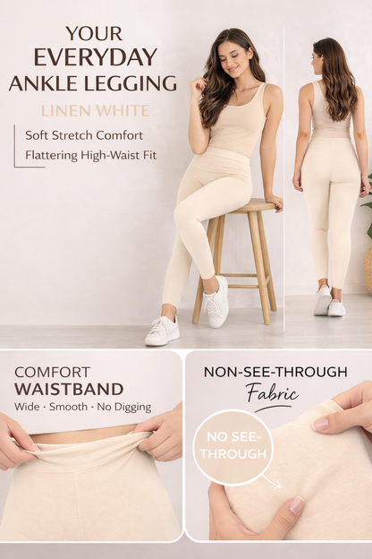 Ankle Length Cotton Leggings for Women