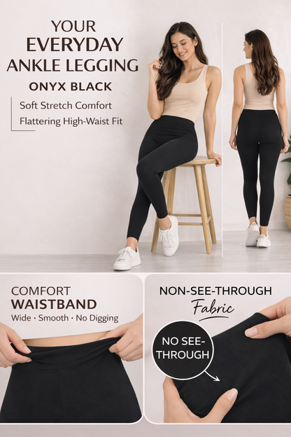 Ankle Length Cotton Leggings for Women