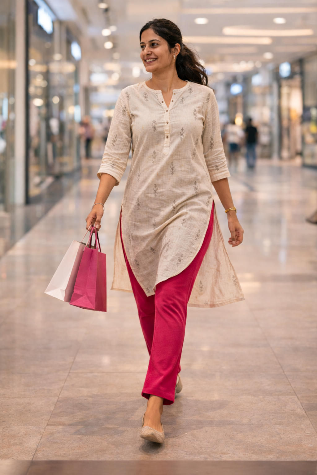 Knitted Cotton Kurthi Pant | Everyday Comfort Fit