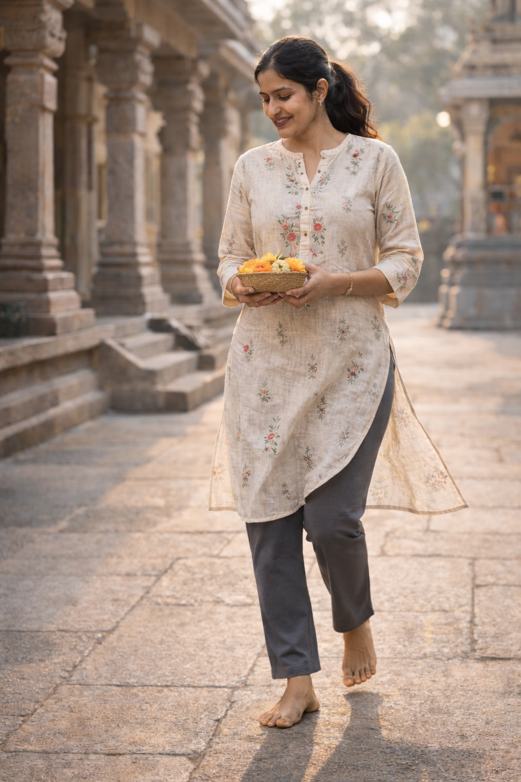 Knitted Cotton Kurthi Pant | Everyday Comfort Fit