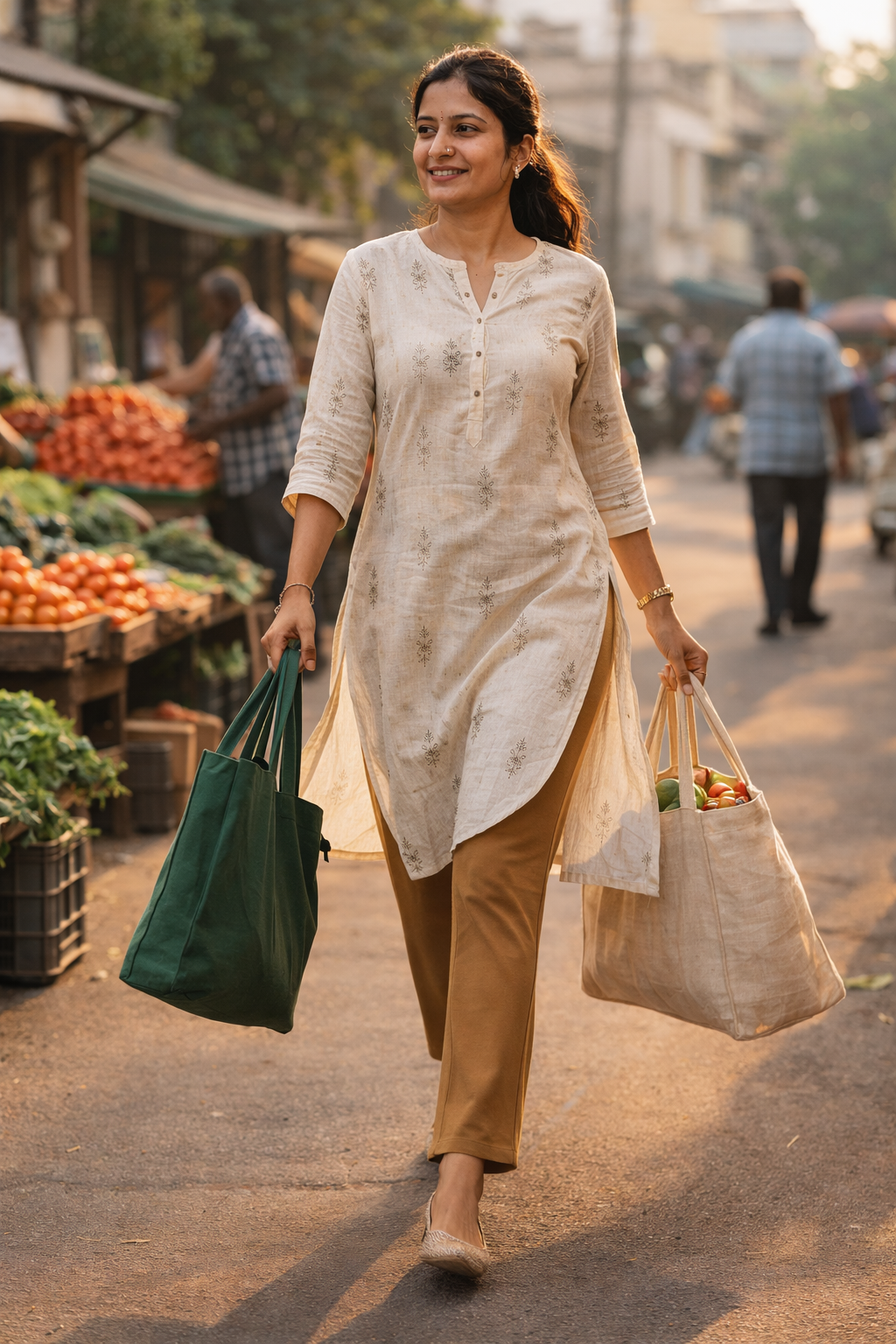 Knitted Cotton Kurthi Pant | Everyday Comfort Fit