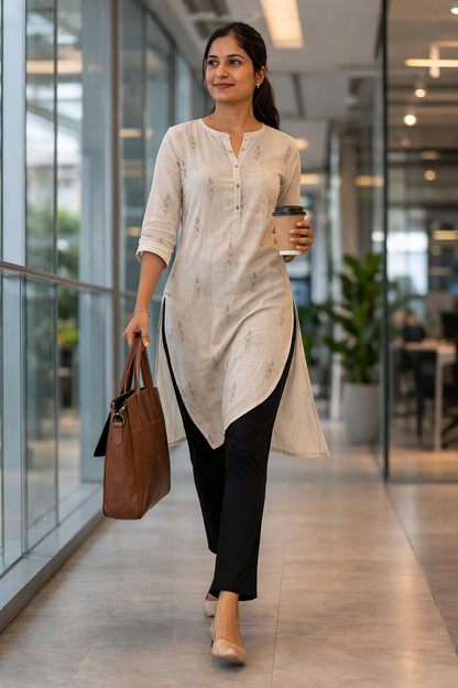Knitted Cotton Kurthi Pant | Everyday Comfort Fit