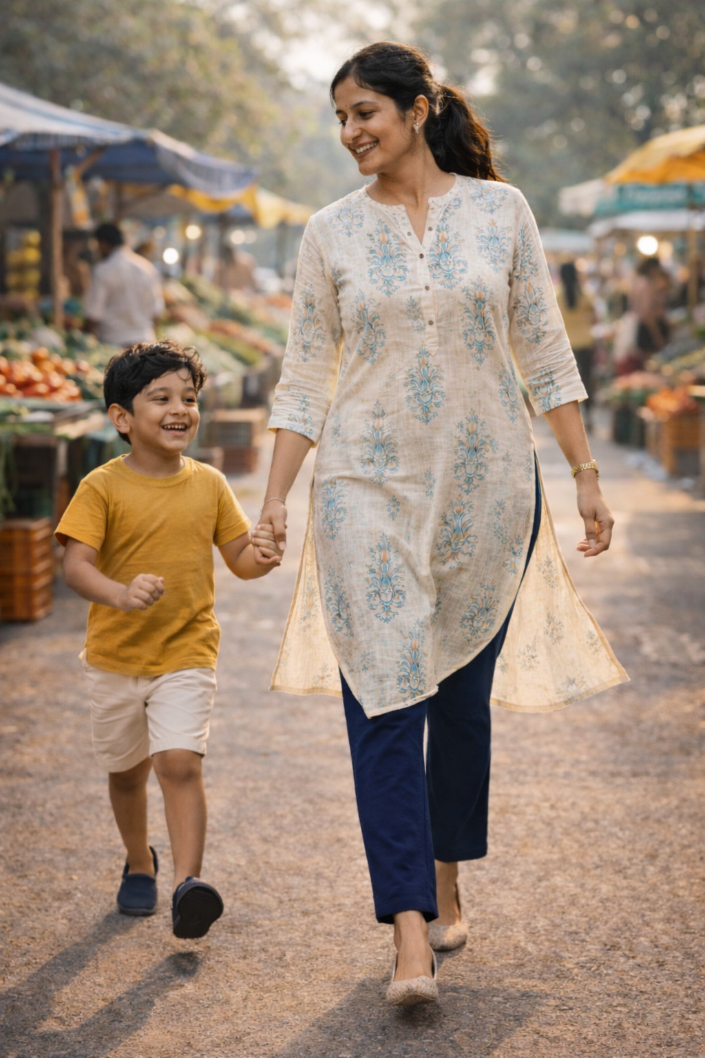 Knitted Cotton Kurthi Pant | Everyday Comfort Fit