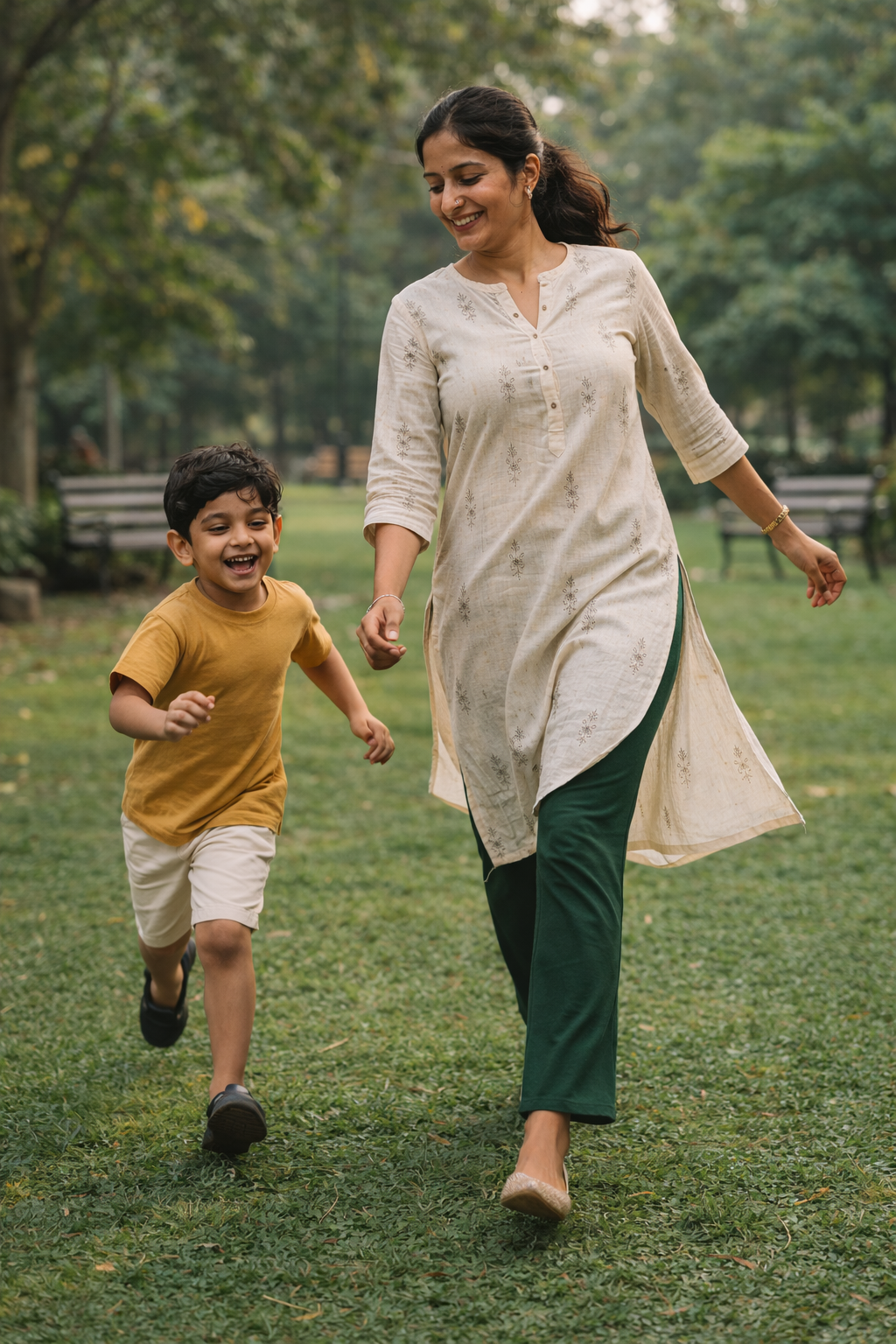 Knitted Cotton Kurthi Pant | Everyday Comfort Fit