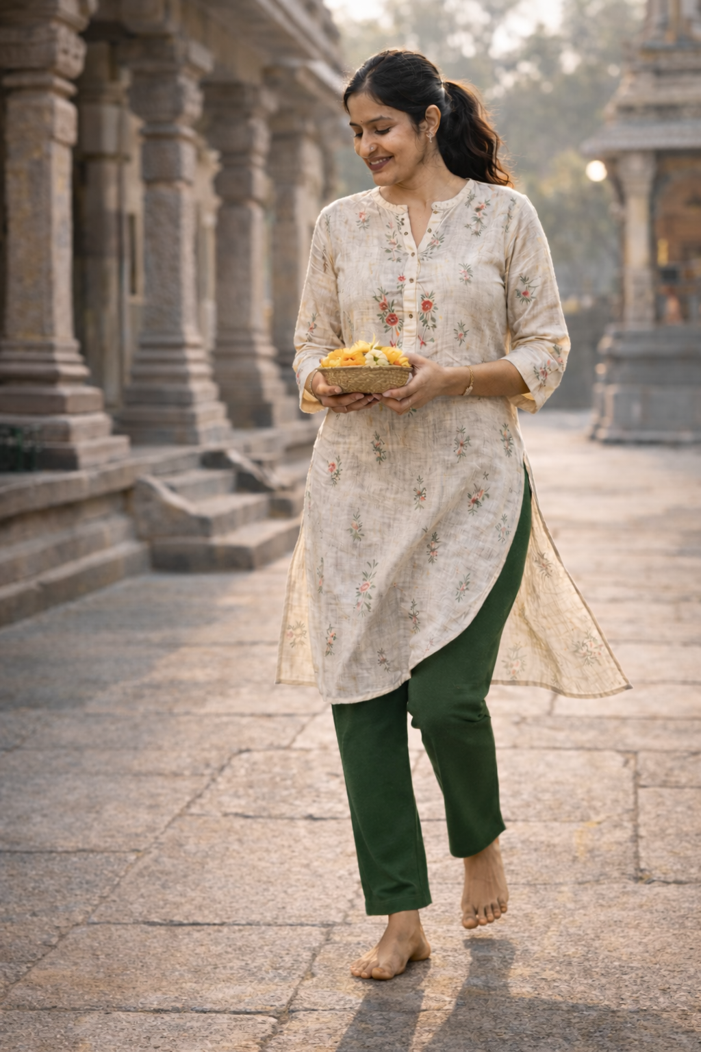 Knitted Cotton Kurthi Pant | Everyday Comfort Fit