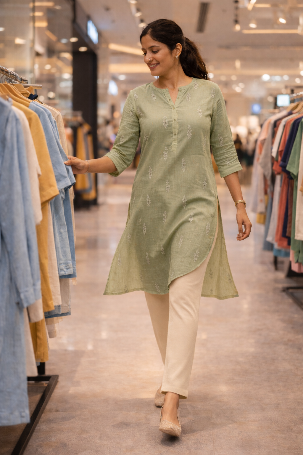 Knitted Cotton Kurthi Pant | Everyday Comfort Fit