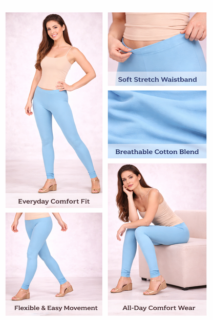 Knitted Cotton Chudithar Leggings – Everyday Comfort