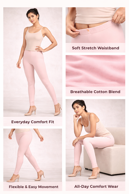 Knitted Cotton Chudithar Leggings – Everyday Comfort