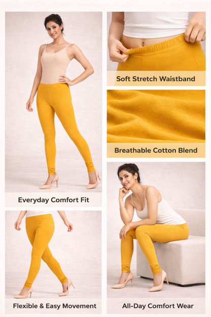 Knitted Cotton Chudithar Leggings – Everyday Comfort