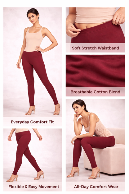 Knitted Cotton Chudithar Leggings – Everyday Comfort