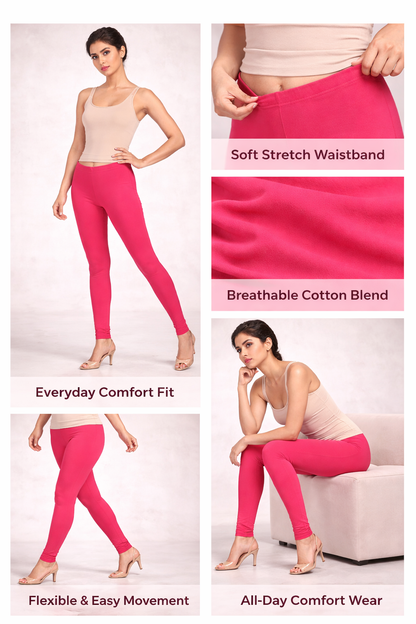 Knitted Cotton Chudithar Leggings – Everyday Comfort