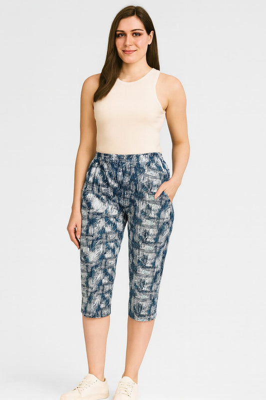 Leisure Pant Capri - Oxford Blue