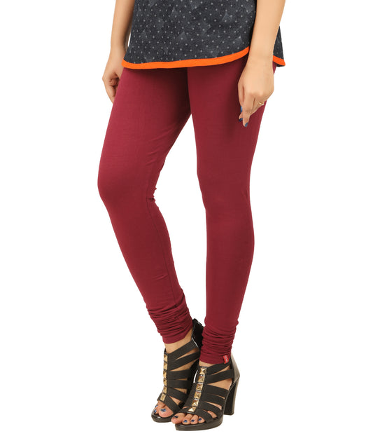 Chudi Leggings - Burgundy