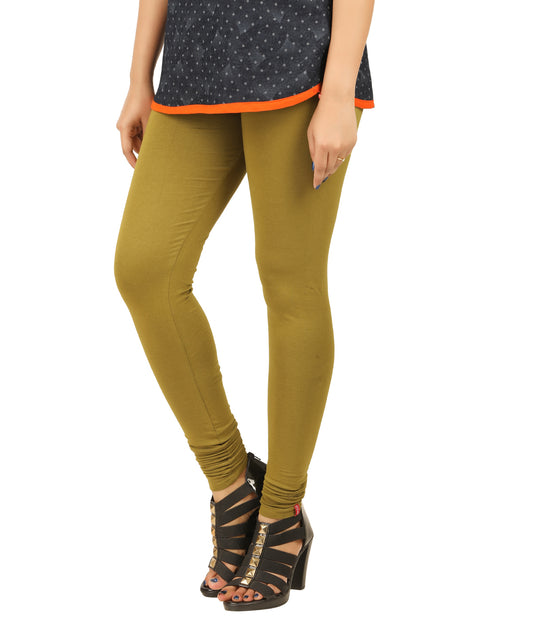 Chudi Leggings - Olive Green