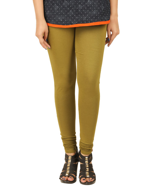 Chudi Leggings - Olive Green