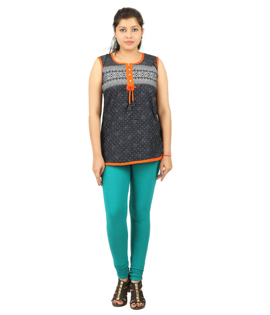 Chudi Leggings - Teal Green