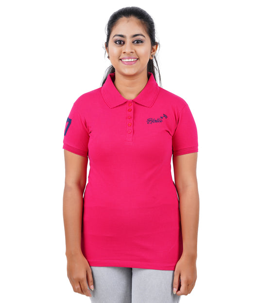 Women's Polo T-Shirt - Hot Pink
