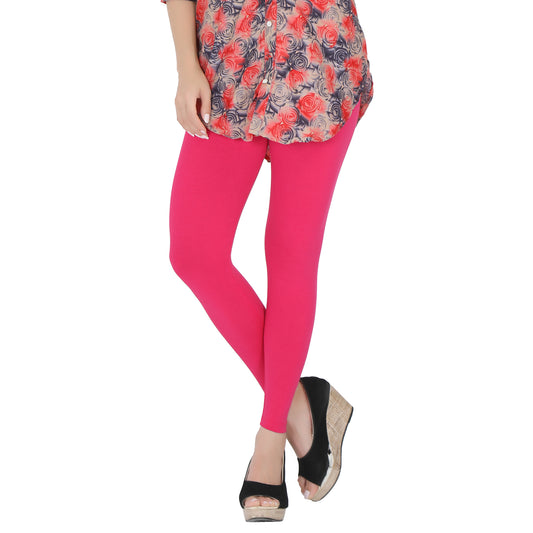 Ankle Leggings - Rose Pink