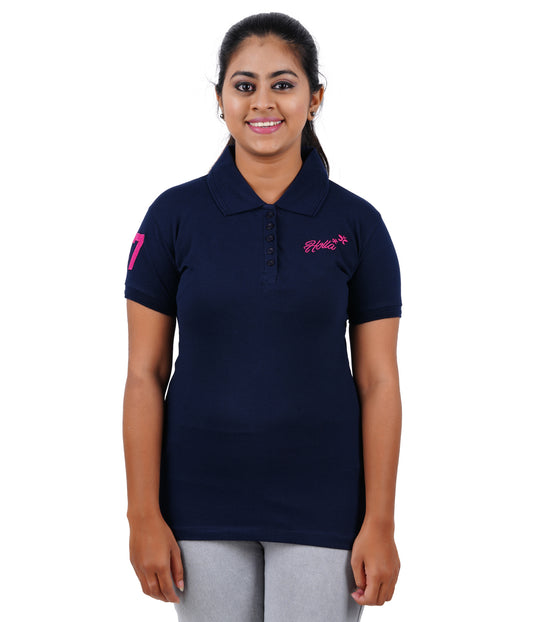 Women's Polo T-Shirt - Oxford Blue