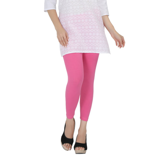 Ankle Leggings - Baby Pink