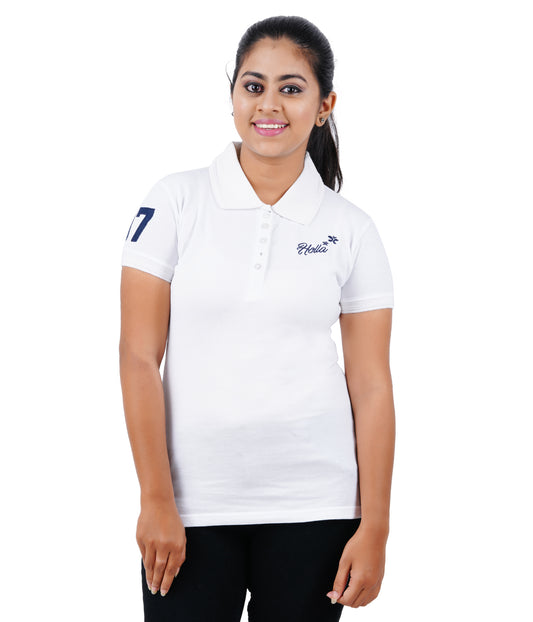 Women's Polo T-Shirt - Snow White