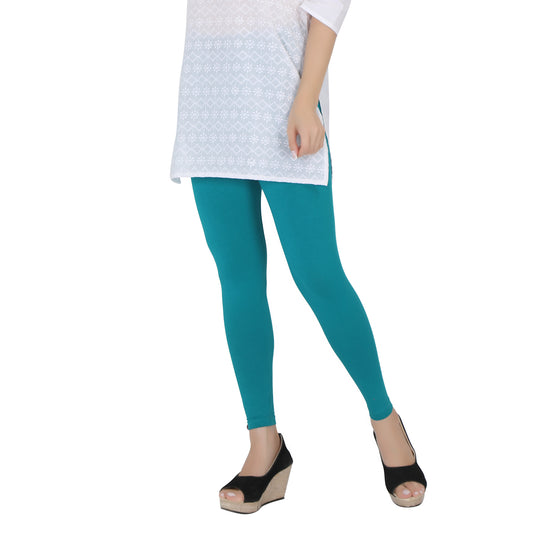 Ankle Leggings - Teal Green