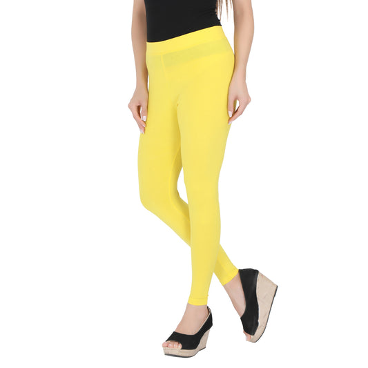 Ankle Leggings - Lemon Yellow