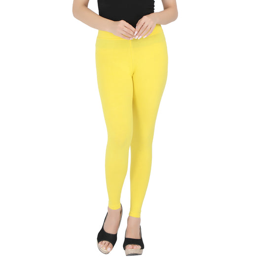 Ankle Leggings - Lemon Yellow